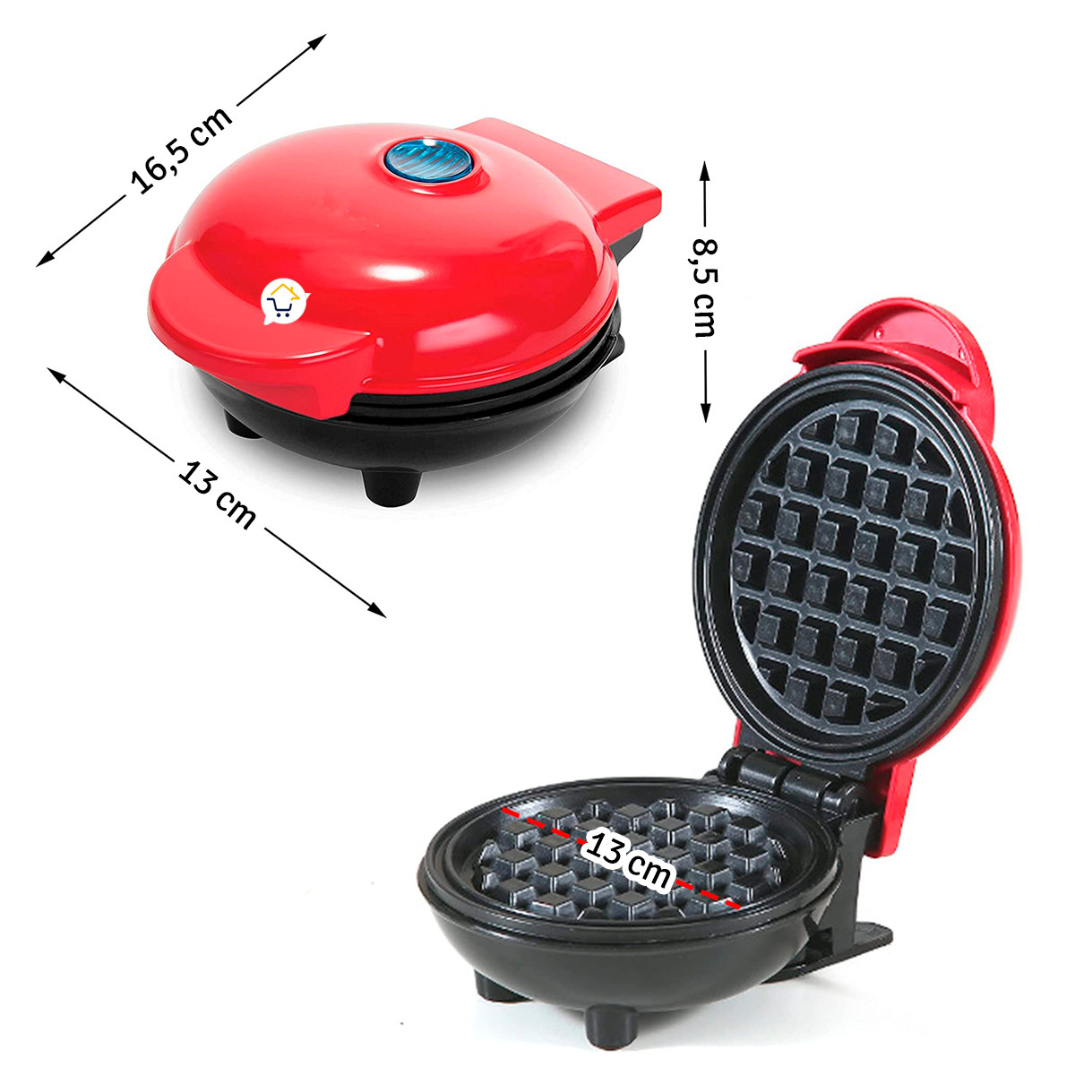 Miniatura 6 de Mini Waflera Antiadherente SR208